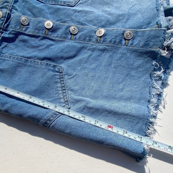 BDG Skort denim button front distressed raw hem womens 28 urban outfitters - Picture 10 of 10